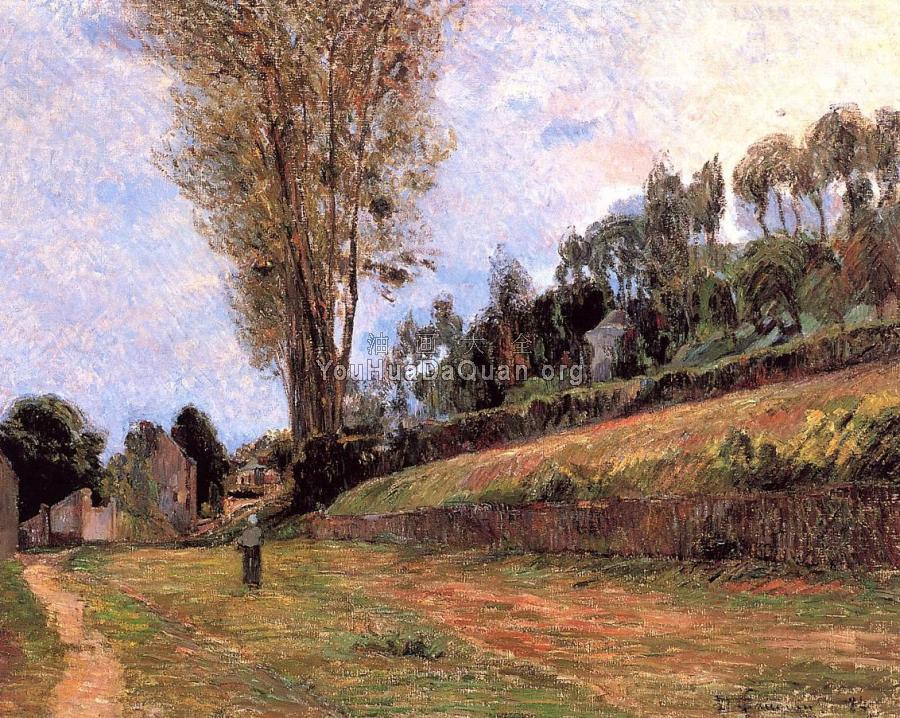 Street in Rouen - 保罗·高更